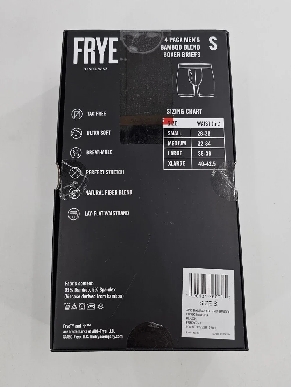Frye Bamboo Blend Boxer Briefs 4 pack Men's Underwear
